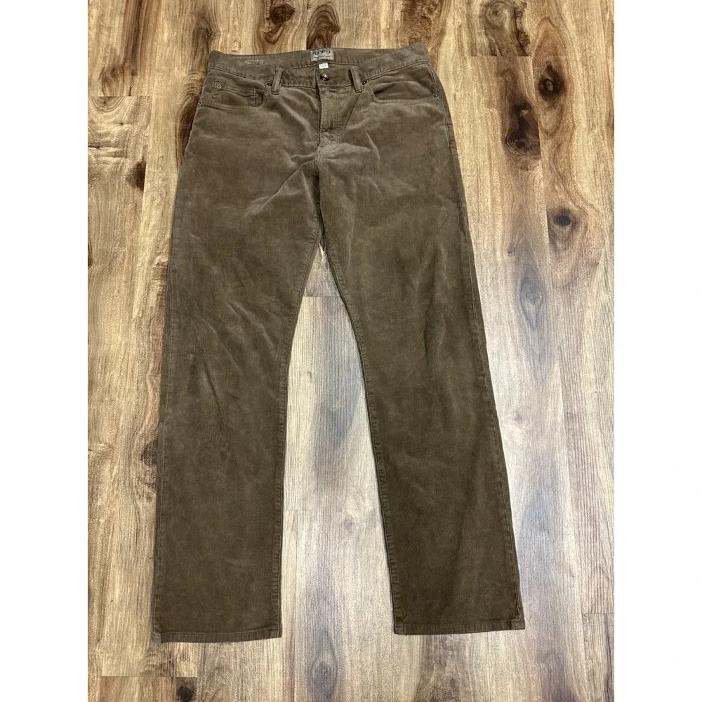 Todd Snyder Corduroy Pants Mens 31x30 Straight Fit Brown 5 Pocket Stretch